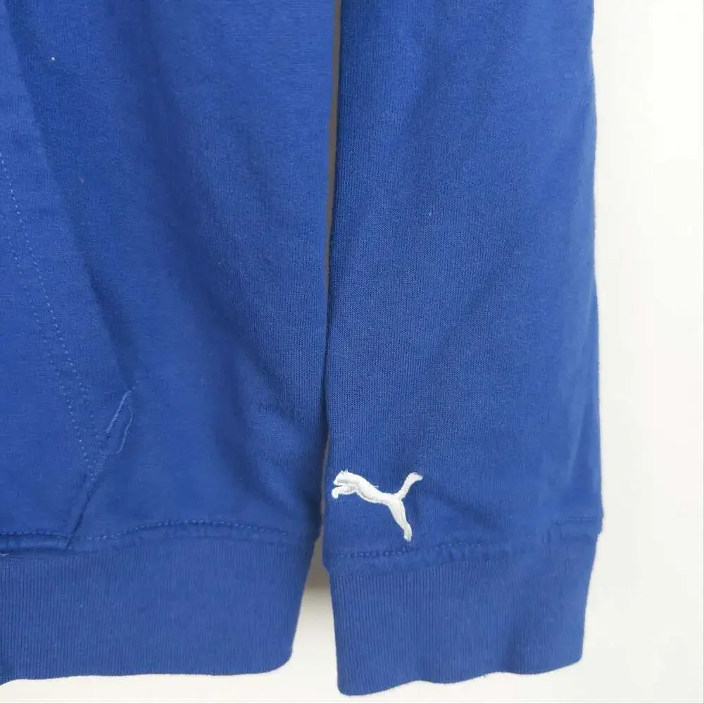 Puma Boys Sportlifestyle Full Zip Hoodie Blue Size L